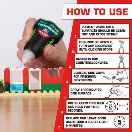 Loctite Extra Time Control High Strength Cyanoacrylate Clear Super Glue 4 gm, Pack of 6