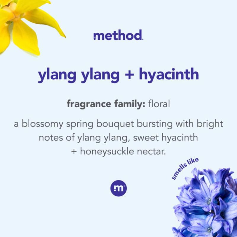 Method Ylang Ylang & Hyacinth Scent Gel Hand Wash 12 oz, Pack of 3