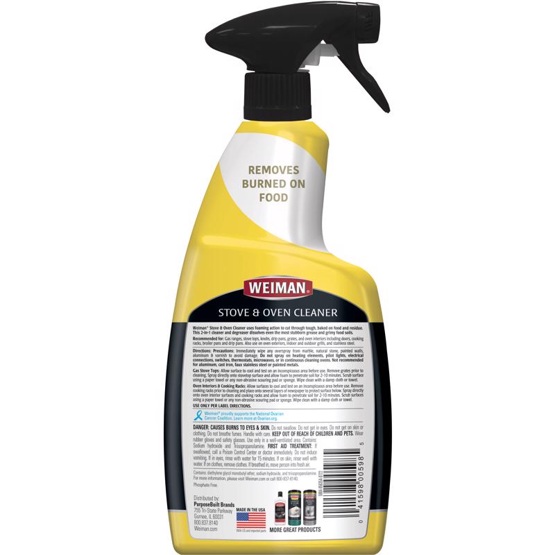Weiman No Scent Oven And Grill Cleaner 24 oz Liquid, Pack of 6