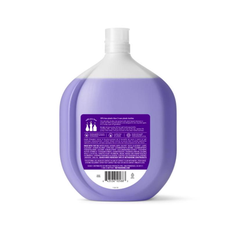 Method French Lavender Scent Gel Hand Wash Refill 34 oz, Pack of 4