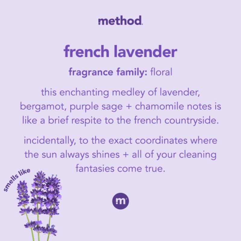 Method French Lavender Scent Gel Hand Wash Refill 34 oz, Pack of 4