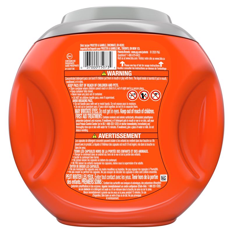 Tide Ultra Oxi Original Scent Laundry Detergent Pod 32 pk, Pack of 4