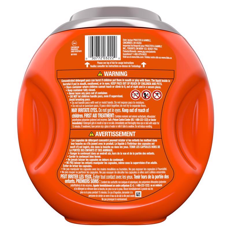 Tide Ultra Oxi Original Scent Laundry Detergent Pod 25 pk, Pack of 4
