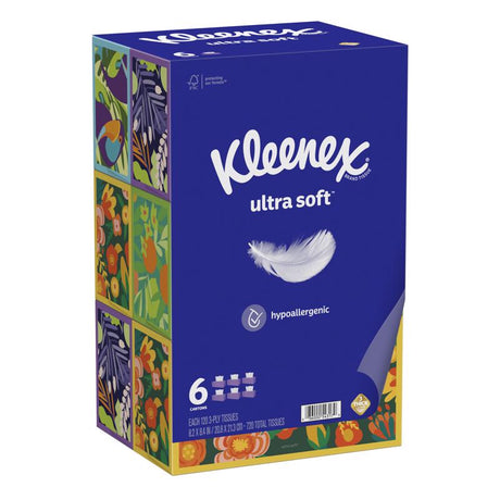 Kleenex Ultra Soft 120 ct Facial Tissue, Pack of 4