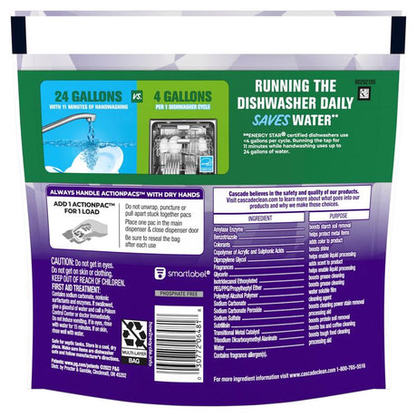 Cascade Platinum Plus Fresh Scent Pods Dishwasher Detergent 6 oz 11 pk, Pack of 6