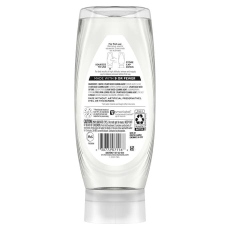 9 Elements EZ Squeeze Lemon Scent Liquid Dish Soap 15 oz 1 pk, Pack of 6