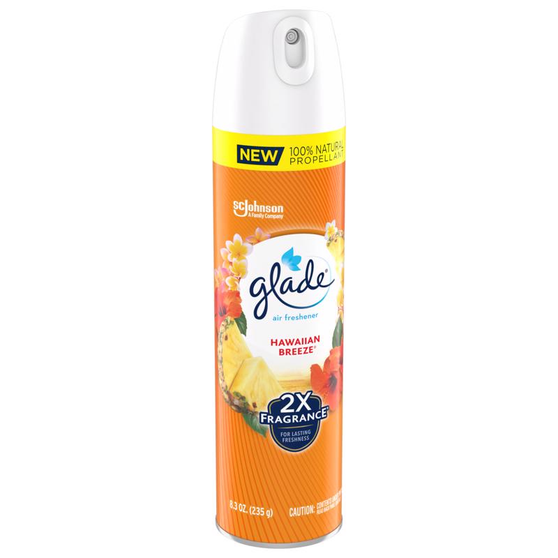 Glade Hawaiian Breeze Scent Air Freshener 8.3 oz Aerosol 1 pk, Pack of 6