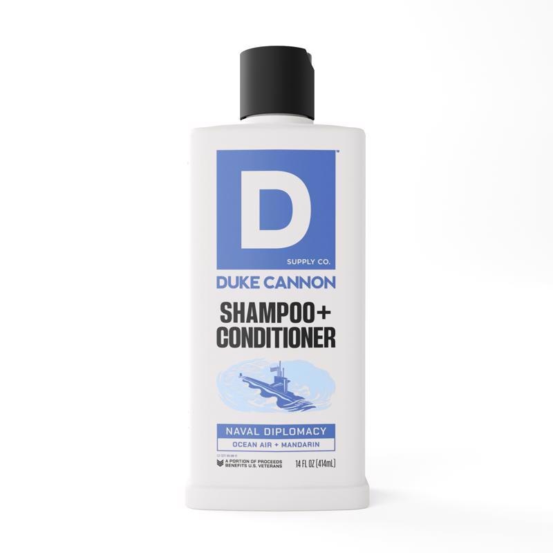 Duke Cannon Naval Diplomacy Ocean Air + Mandarin Scent Shampoo Plus Conditioner 10 fl. oz. 1 pk