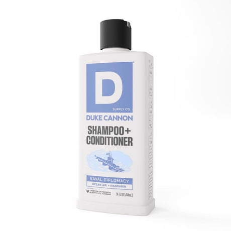 Duke Cannon Naval Diplomacy Ocean Air + Mandarin Scent Shampoo Plus Conditioner 10 fl. oz. 1 pk