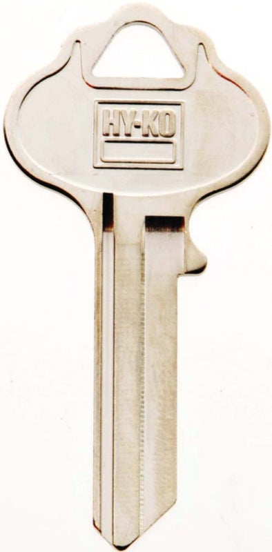 Hy-Ko 11010WR2 Key Blank, Brass, Nickel, For: Weiser Cabinet, House Locks and Padlocks, WR2 Key Number, Pack of 10