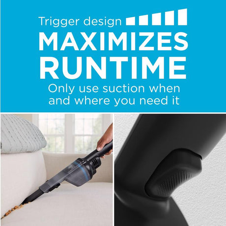 Black+Decker Dustbuster Blast Bagless Cordless Multi-Stage Filter Hand Vacuum