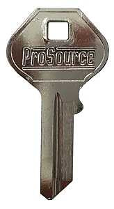 ProSource KB50-B Key Blank, Brass, Nickel, For: 600-2869, 600-2877, 012-0147 50 to 60 mm ProSource Brass Padlocks, Pack of 10