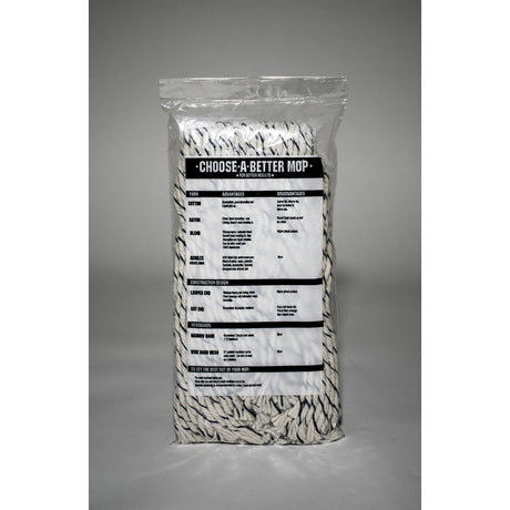 Elite Mops and Brooms #12 Cut End Cotton Mop Refill 1 pk, Pack of 6