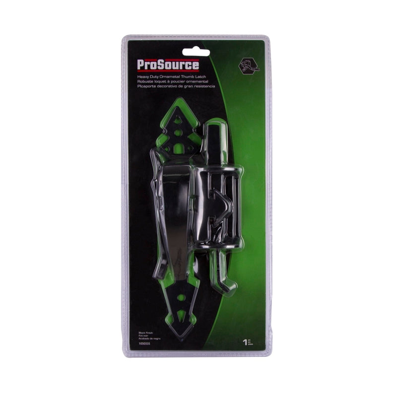 ProSource 33156PKS-PS Thumb Latch, 5/8 in Bolt Head, 7-3/4 in L Bolt, Steel, Powder-Coated