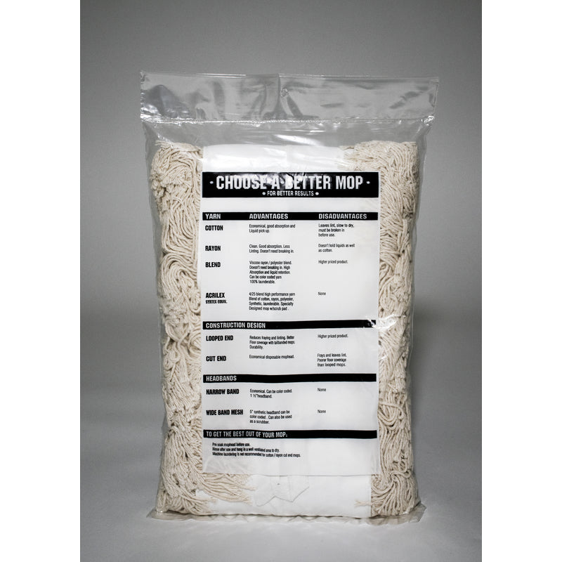 Elite Mops and Brooms Dust Cotton Mop Refill 1 pk