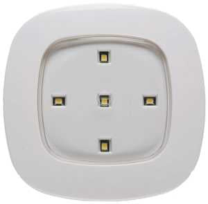 Fulcrum 30020-308 Remote Control Light, 120 VAC, AA Battery, 5-Lamp, LED Lamp, 35 Lumens, White