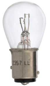 Peak 2357LL-BPP Miniature Automotive Bulb, 500 Lumens, 12.8 V, 29 W, Incandescent Lamp, Bayonet, Clear