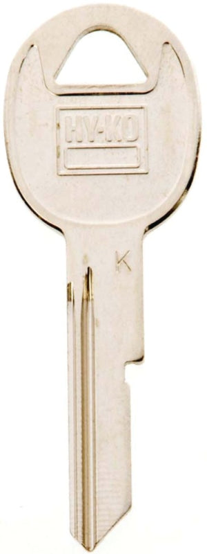 Hy-Ko 11010B47 Key Blank, Brass, Nickel, B47 Key Number, Pack of 10