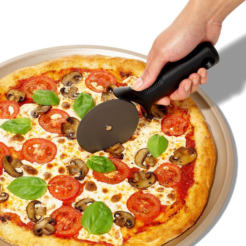 Good Grips 11301100 Pizza Wheel, Non-Slip Grip Handle, Dishwasher Safe