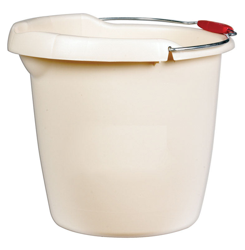 Rubbermaid Roughneck 15 qt Bucket Bisque, Pack of 6