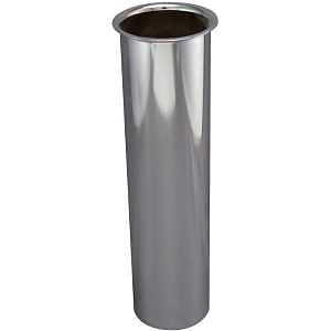 Plumb Pak PP9-8CP Sink Tailpiece, 1/2 in, 8 in L, Flange, Brass