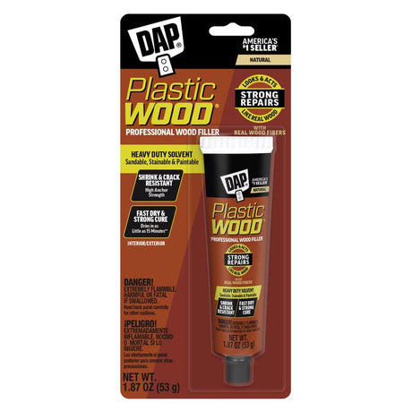DAP Plastic Wood Natural Wood Filler 1.87 oz, Pack of 12