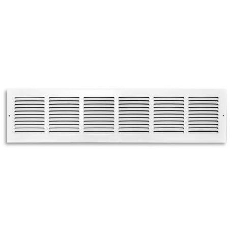 Tru Aire 30 in. H X 6 in. W 1-Way Powder Coat White Steel Return Air Grille