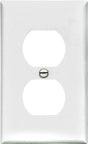Eaton Wiring Devices BP5132W Wallplate, Standard-Size, 4-1/2 in L, 2-3/4 in W, 1 -Gang, Nylon, White, High-Gloss, Pack of 5
