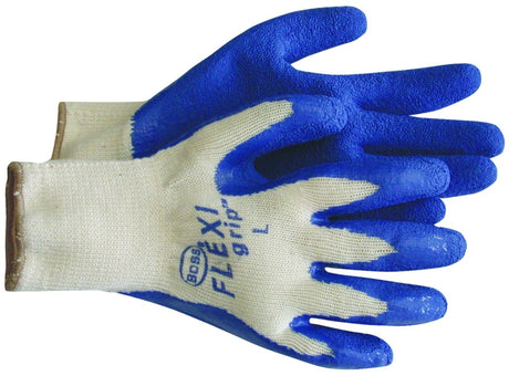 Boss Grip Series B32041-M Coated Gloves, M, Slip-On Cuff, Latex Coating, Polyester, Gray