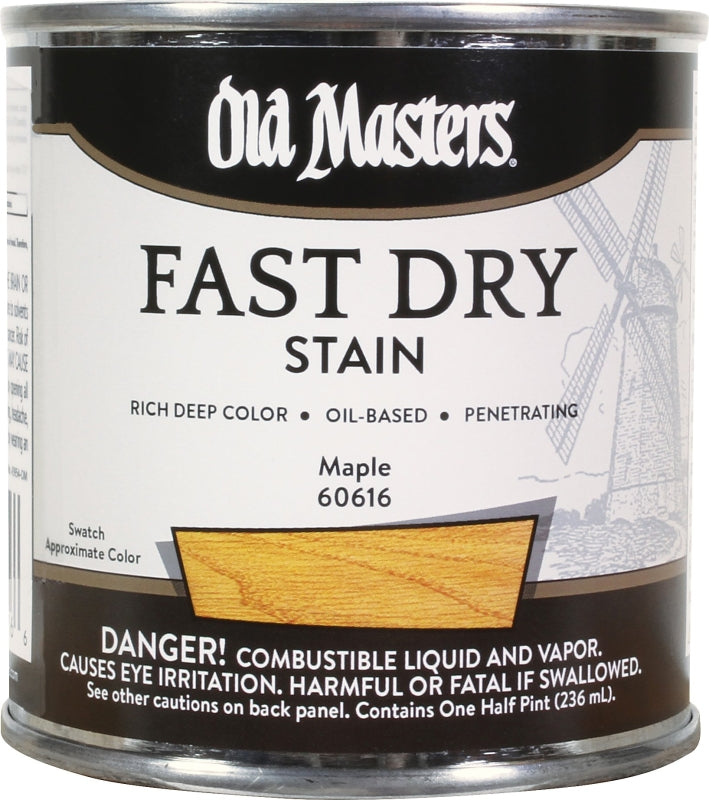 Old Masters 60616 Wood Stain, Maple, Liquid, 0.5 pt