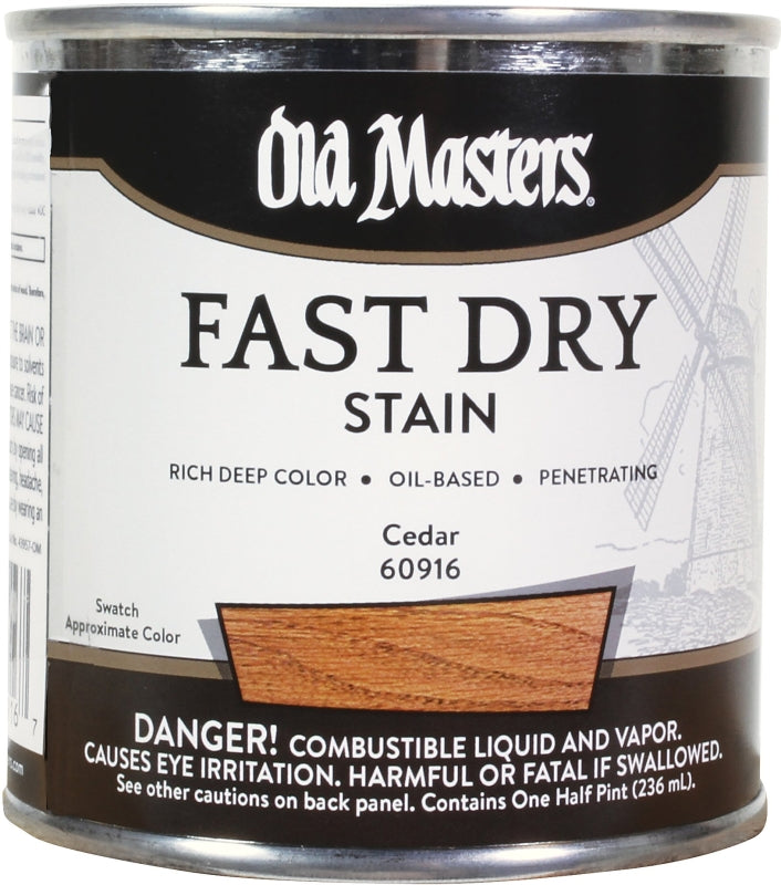 Old Masters 60916 Wood Stain, Cedar, Liquid, 0.5 pt