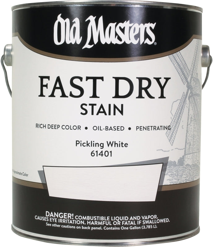 Old Masters 61401 Wood Stain, Pickling White, Liquid, 1 gal, Pack of 2