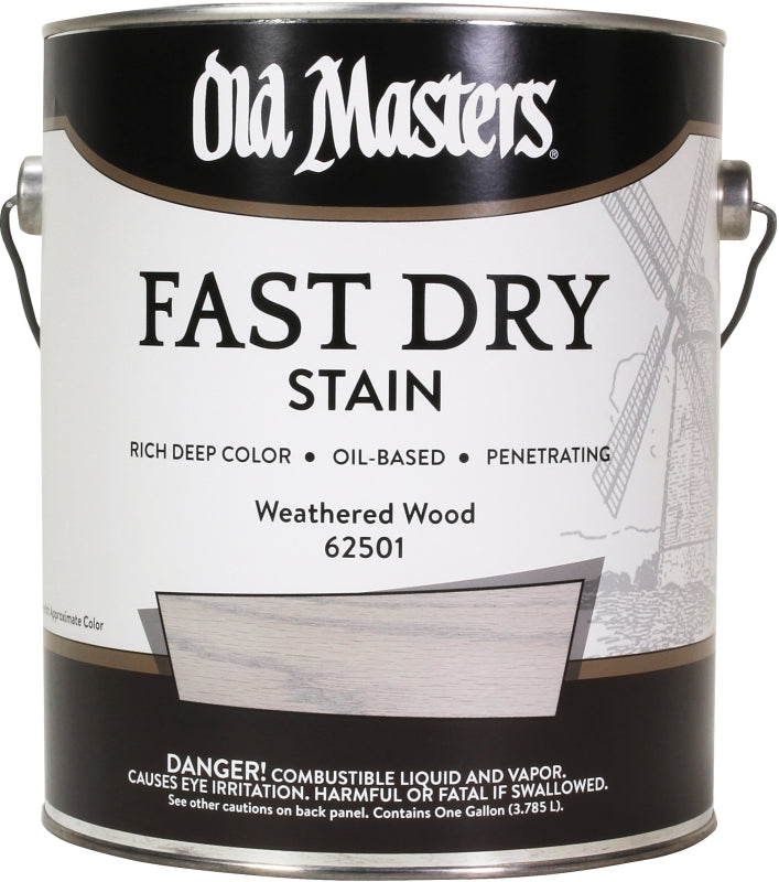Old Masters 62501 Wood Stain, Weathered Wood, Liquid, 1 gal, Pack of 2