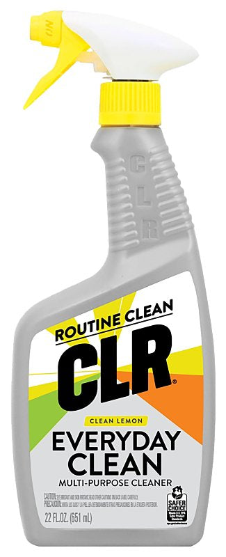CLR EC22-CL All-Purpose Cleaner, 22 fl-oz Bottle, Liquid, Clean Lemon
