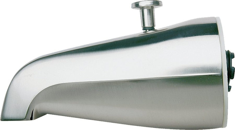 Plumb Pak PP825-31 Bathtub Spout, 9 in L, 4-3/8 in W, 8 in H, 3/4 in Connection, IPS, Chrome Plated