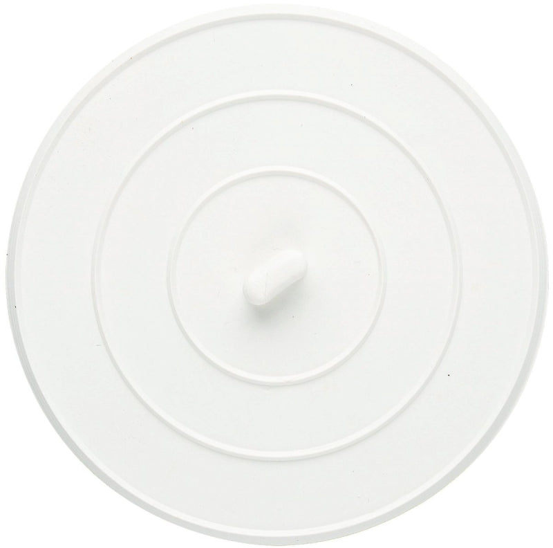 Plumb Pak PP820-14 Sink Stopper, Flat Suction, Rubber, White, Polished Chrome, For: Sink, Shower or Tub, Pack of 6