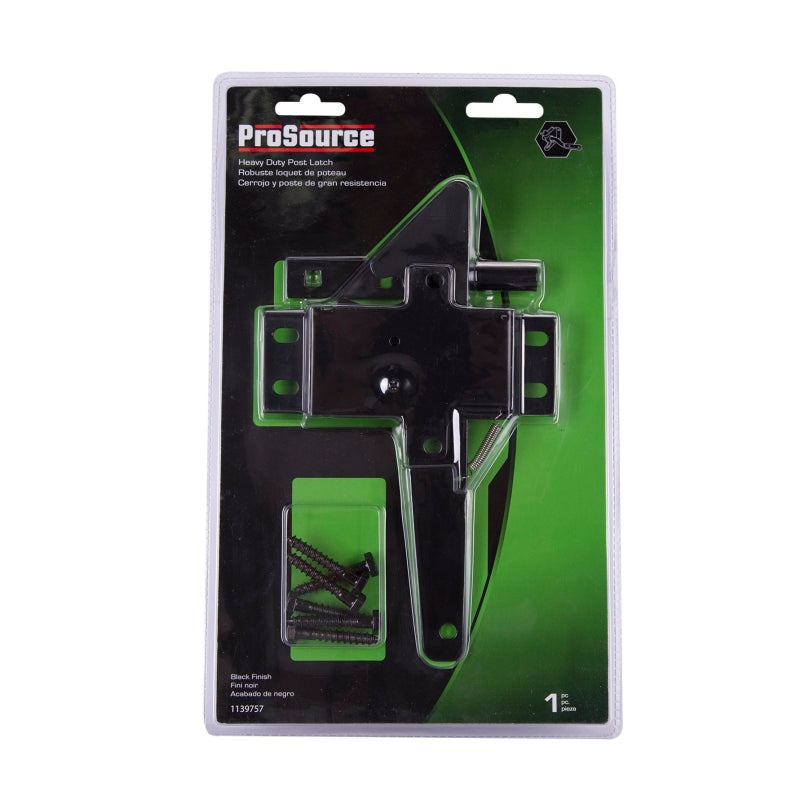 ProSource 33294PKS-PS Gate Post Latch, 1/2 in Bolt Head, 5-7/8 in L Bolt, Steel, Powder-Coated