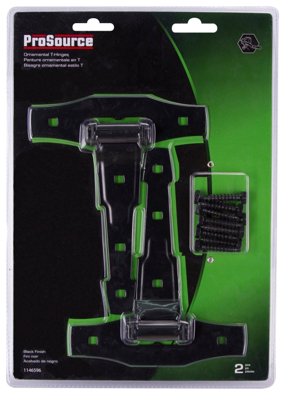 ProSource 33147PKB-PS T-Hinge, Steel, Black, Loose Pin Pin, 180 deg Range of Motion, 55 (Pair) lb