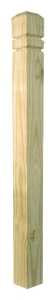 UFP 231685 Colonial Newel Post, 48 in L Actual, 3-1/4 in W Actual, 54 in L Nominal, 4 in W Nominal, 4 in Thick Nominal