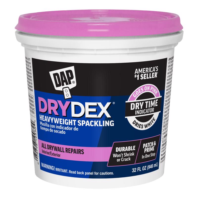DAP DryDex Ready to Use White Spackling Compound 1 qt, Pack of 6