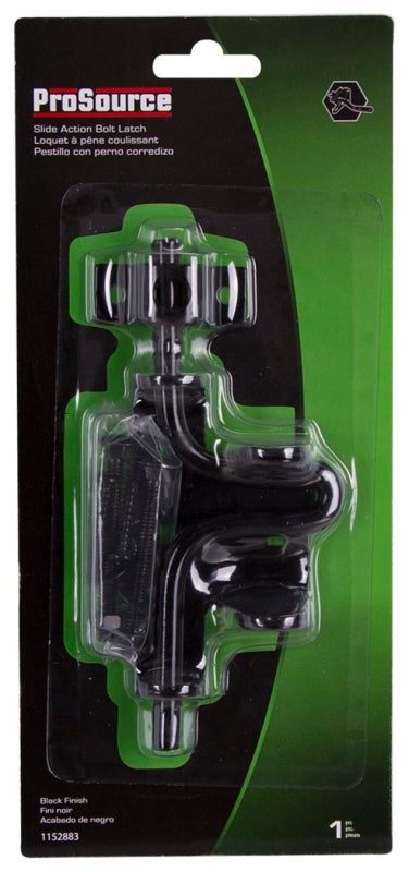 ProSource 33189PKS-PS Bolt Latch, 1-1/8 in Bolt Head, 6-1/2 in L Bolt, Steel, Powder-Coated