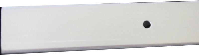 M-D 70201 Edge Molding with Screw, 15/16 in W, 3/16 in H, Aluminum, Silver