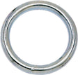 Campbell T7665032 Welded Ring, 200 lb Working Load, 1-1/4 in ID Dia Ring, #7 Chain, Steel, Nickel-Plated