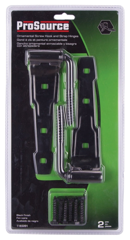 ProSource LR-174-PS Hook/Strap Hinge, Steel, 180 Range of Motion, Screw Mounting