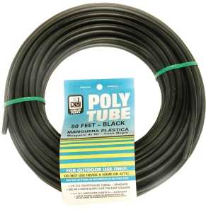 Dial 4296 Cooler Tubing, 50 ft L Dimensions, Polyethylene, Black, For: Evaporative Cooler Purge Systems