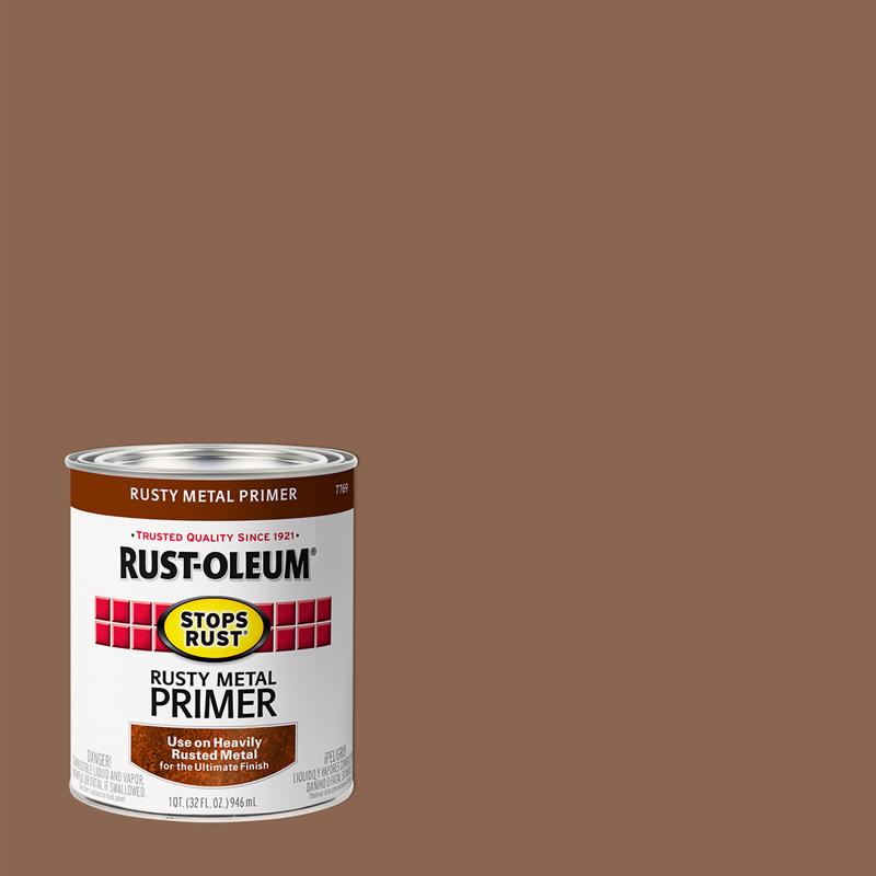 Rust-Oleum Stops Rust Brown Oil-Based Alkyd Primer 1 qt, Pack of 2