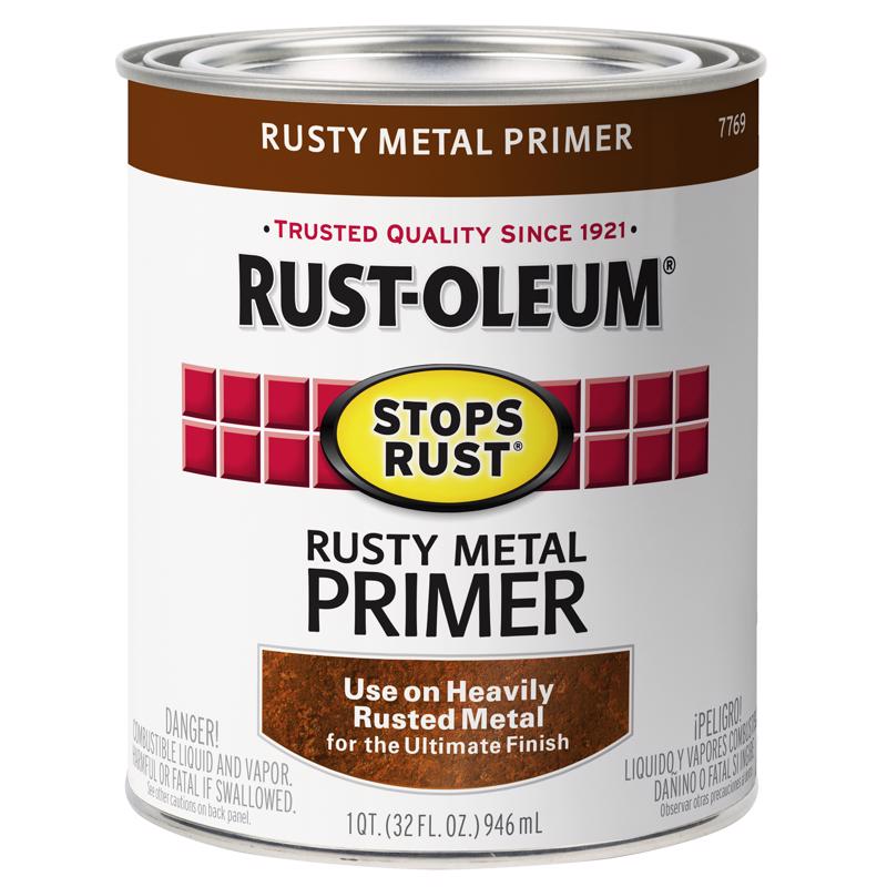 Rust-Oleum Stops Rust Brown Oil-Based Alkyd Primer 1 qt, Pack of 2