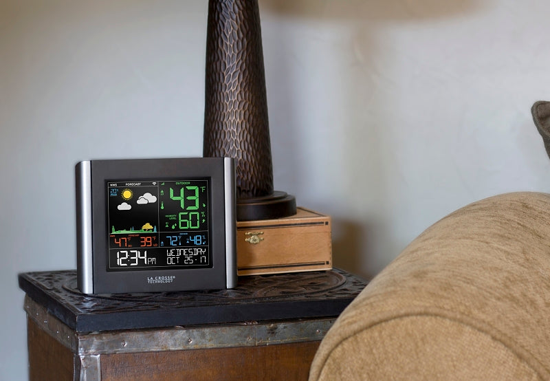 La Crosse V10-TH Weather Station, 7.8 in L x 1.25 in W x 6.45 in H Display, Battery, 10 to 99 % Humidity Range