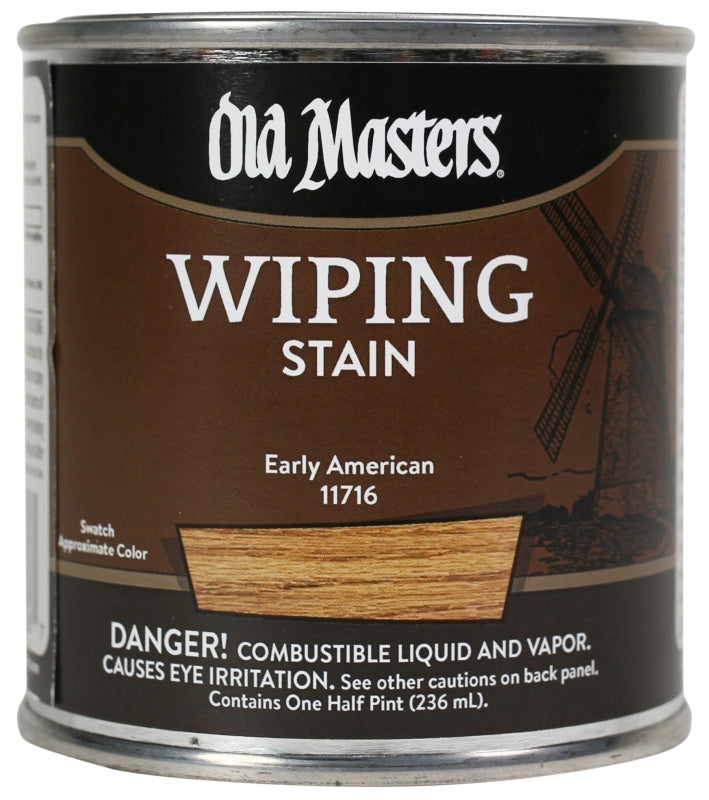 Old Masters 11716 Wood Stain, Early American, Liquid, 0.5 pt Can