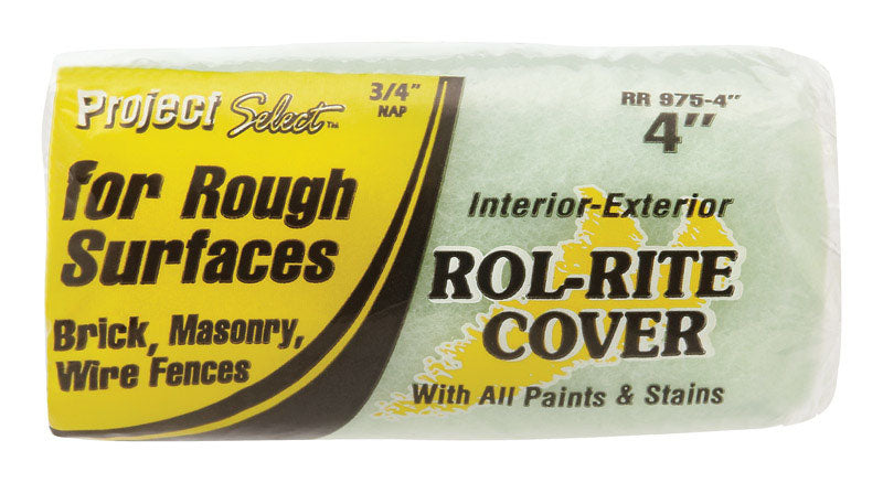 Linzer Rol-Rite Polyester 4 in. W X 3/4 in. Trim Paint Roller Cover 1 pk, Pack of 12